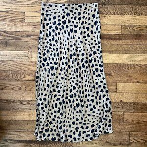 Realisation Par Naomi Cheetah 100% Silk Skirt